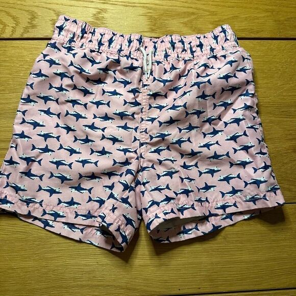 Janie and Jack shark print boardshorts 6 - Picture 1 of 7